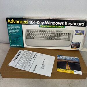 Vintage Digital Research Advanced 104-Key Windows Keyboard Scorpius 98A Plus NEW